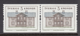 Sweden 2003 MNH Scott #2459 Coil Pair 5k Medelpad Regional Houses - Unused Stamps
