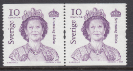 Sweden 2003 MNH Scott #2467 Coil Pair 10k Queen Silvia - Neufs