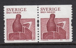 Sweden 2004 MNH Scott #2477 Coil Pair (5.50k) Plane, Claret Woodworking Tools - Unused Stamps