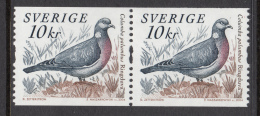 Sweden 2004 MNH Scott #2490 Coil Pair 10k Columba Palumbus Birds - Neufs