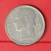 BELGIUM 5 FRANCS 1949 -    KM# 135,1 - (Nº20179) - 5 Francs