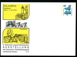 Bund PU65 D2/010 Privat-Umschlag NAJUBRIA ESCHBORN 1976 - Privé Briefomslagen - Ongebruikt