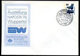 Bund PU65 D2/022c Privat-Umschlag NAPOSTA Sost. Wuppertal 1976  NGK 4,00 € - Enveloppes Privées - Oblitérées