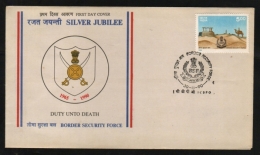 India  1990  Policing The Border  Camel Police  Border Security Force  1 CBPO  FDC  #  06796   D  Inde Indien - Police - Gendarmerie