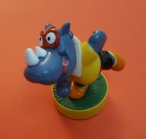 Figurine : Rhinocéros Sur Rond Aimanté   Non Référencé - Andere & Zonder Classificatie