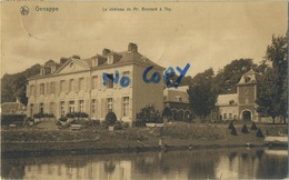 Genappe : Le Chateau De Mr. Brunard A Thy     ( Ecrit 1909 Avec Timbre ) - Genappe