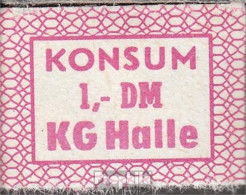 DDR Konsummarke KG Halle Bankfrisch 1 DM - Autres & Non Classés