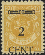 Memelgebiet 176 With Hinge 1923 Print Edition - Memelgebiet 1923