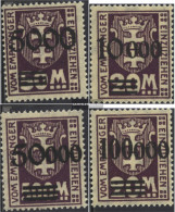 Gdansk P26II-P29II (complete Issue) Print Glossy Unmounted Mint / Never Hinged 1923 Porto Brand - Strafport