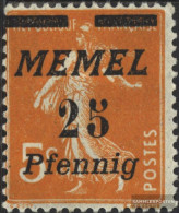 Memelgebiet 58 Unmounted Mint / Never Hinged 1922 Clear Brands - Memel (Klaïpeda) 1923