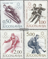 Yugoslavia 1262-1265 (complete Issue) Unmounted Mint / Never Hinged 1968 Olympics Winter Games - Unused Stamps