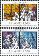Iceland 665-666 (complete Issue) Unmounted Mint / Never Hinged 1987 Architecture - Ongebruikt