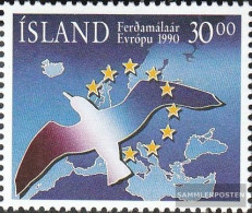 Iceland 730 (complete Issue) Unmounted Mint / Never Hinged 1990 Tourism - Unused Stamps