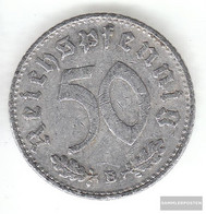 German Empire Jägernr: 372 1943 B Very Fine Aluminum Very Fine 1943 50 Reich Pfennig Imperial Eagle - 50 Reichspfennig