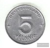 DDR Jägernr: 1502 1949 A Very Fine Aluminum Very Fine 1949 5 Pfennig Later On Gear - 5 Pfennig