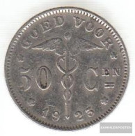 Belgium Km-number. : 88 1923 Very Fine Nickel Very Fine 1923 50 Centimes Knieende Allegory - 50 Cents