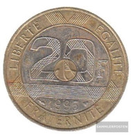 France Km-number. : 1008 1993 Extremely Fine Trimetall Extremely Fine 1993 20 Francs Mont St. Michel - Autres & Non Classés