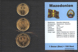 Makedonien 1995 Stgl./unzirkuliert Kursmünzen Stgl./unzirkuliert 1995 1 Denar Until 5 Denar - North Macedonia