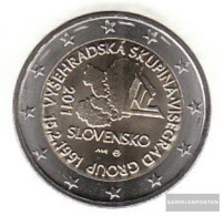 Slovakia 2011 Stgl./unzirkuliert Stgl./unzirkuliert 2011 2 Euro Visegrád-Group - Slovaquie