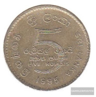 Sri Lanka Km-number. : 156 1995 Extremely Fine Aluminum-Bronze Extremely Fine 1995 5 Rupien UN - Sri Lanka