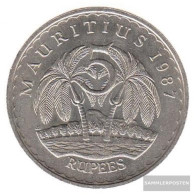 Mauritius Km-number. : 56 1987 Very Fine Copper-Nickel Very Fine 1987 5 Rupien Ramgoolam - Mauricio