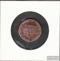 U.S. Km-number. : 441 2009 P Stgl./unzirkuliert Zinc, Copper Plattiert Stgl./unzirkuliert 2009 1 Cent Lincoln - Birthpla - 1959-…: Lincoln, Memorial Reverse