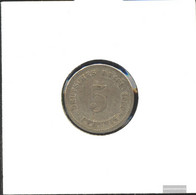 German Empire Jägernr: 12 1906 J Very Fine Copper-Nickel Very Fine 1906 5 Pfennig Large Imperial Eagle - 5 Pfennig