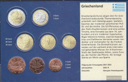 Greece GR1 - 3 Stgl./unzirkuliert Mixed Vintages Stgl./unzirkuliert Ab 2002 Kursmünze 1, 2 And 5 Cent - Grèce