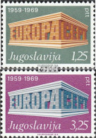 Jugoslawien 1361-1362 (kompl.Ausg.) Postfrisch 1969 Europa - Neufs