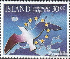 Island 730 (kompl.Ausg.) Postfrisch 1990 Tourismus - Ungebraucht