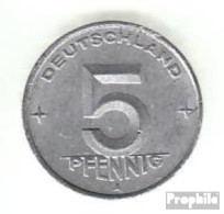 DDR Jägernr: 1502 1949 A Sehr Schön Aluminium Sehr Schön 1949 5 Pfennig Ähre Auf Zahnrad - 5 Pfennig