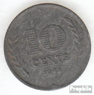Niederlande KM-Nr. : 173 1942 Sehr Schön Zink Sehr Schön 1942 10 Cents Tulpen - 10 Cent