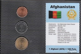 Afghanistan KM-Nr. : 1044 -1046 Stgl./unzirkuliert Kursmünzen Stgl./unzirkuliert 2004 1 Afghani Bis 5 Afghani - Afghanistan