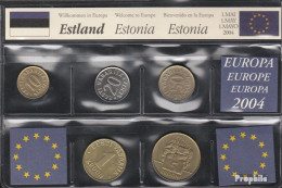 Estland Stgl./unzirkuliert Letzte Kpl.Ausgabe Vor EURO-Einführung Stgl./unzirkuliert 1991-2008 10 Senti Bis 5 Krooni - Estonie