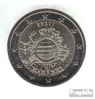 Estland 2012 Stgl./unzirkuliert Stgl./unzirkuliert 2012 2 Euro 10 Jahre EURO Bargeld - Estonia