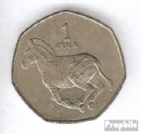 Botswana KM-Nr. : 24 1991 Sehr Schön Nickel-Messing Sehr Schön 1991 1 Pula Zebra - Botswana