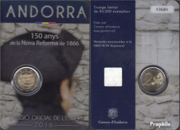 Andorra 2016 Stgl./unzirkuliert Auflage: 85.000 Stgl./unzirkuliert 2016 2 Euro Neue Reform Von 1866 - Andorra