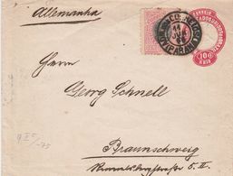 Brésil Entier Postal Pour L'Allemagne 1896 - Interi Postali