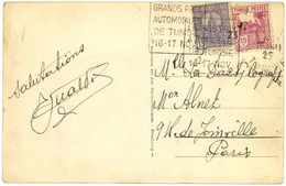SFAX TUNISIE 1929 (et Non 1925 !)  Daguin : GRANDS PRIX AUTOMOBILES... - Cartas & Documentos