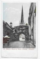 Leicester - St. Mary's Church & Castle Gateway - Undivided Back - Leicester