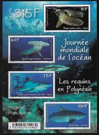 2014 Polynésie Française N° BF 41  Nf** MNH .Faune . Les Requins . - Blocks & Kleinbögen