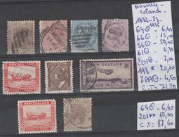 TIMBRES DE NOUVELLE-ZELANDE EN LOT OBLITEREES * /**  Nr VOIR SUR PAPIER AVEC LES TIMBRES  COTE 87.60€ - Used Stamps