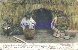 86181 SOUTH AFRICA COSTUMES A NATIVE KRAAL FAMILY BREAK POSTAL POSTCARD - Cap Verde