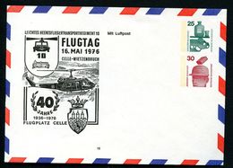 Bund PU76 Privat-Umschlag HUBSCHRAUBER Celle-Wietzenbruch 1976  NGK 20,00 € - Private Covers - Mint