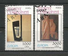 Türkei 1993  Mi.Nr. 2984 / 2985 , EUROPA CEPT - Zeitgenössische Kunst - Gestempelt / Used / (o) - Oblitérés
