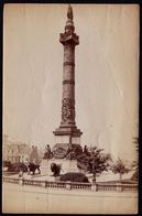 GRANDE PHOTO ALBUMINEE VERS 1880 - ** COLONNE DU CONGRES ** BRUXELLES - Photo Dietrich ( Montagne De La Cour ) - Alte (vor 1900)