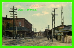 PAWTUCKET, RI - RAILROAD STATION, ON BROAD STREET IN 1900 - ANIMATED - 3/4 BACK - - Pawtucket