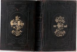 Mecklenburg Kirchen Gesang Und Gebetbuch 1883 Gold Prägedruck Verlag Sandmeyer Schwerin - Christianism