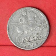 SPAIN 10 CENTS 1940 -    KM# 766 - (Nº20181) - 10 Centesimi