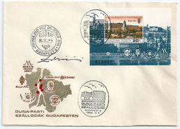9029 Hungary FDC Architecture Tourism Hotel Map Geography RARE - Hotel- & Gaststättengewerbe